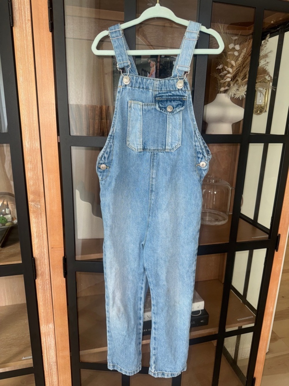 Zara Kids denim overalls toddler girl boy unisex   Dungaree jumpsuit light wash